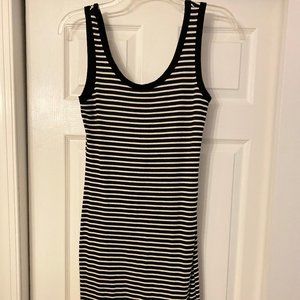 Black & White Stripped Tank Dress